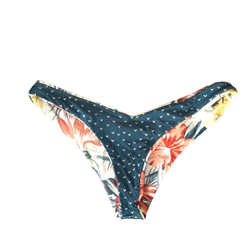 💙1Set of 3 MCX: 2 small tops bikinis-Turquoise small Reversible bottom LIKE NEW💙 - Picture 8 of 11